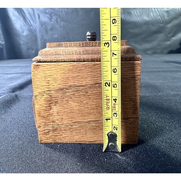 Small Wooden Trinket Box 5” X 3” X 3 1/4” - Picture 11 of 16